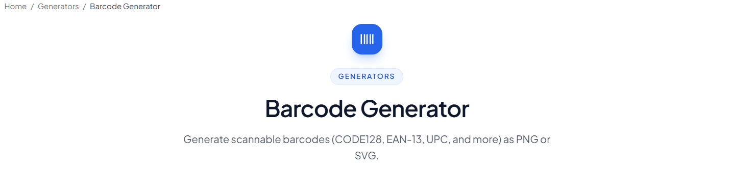 BarcodeGenerator